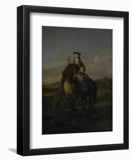 Equestrian Portrait of Charlotte Boyle, Marchioness of Hartington, 1747-William Kent-Framed Giclee Print