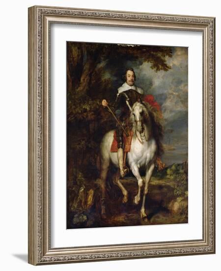 Equestrian Portrait of Don Francisco De Moncada (1586-1635) (Oil on Canvas)-Anthony Van Dyck-Framed Giclee Print