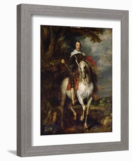 Equestrian Portrait of Don Francisco De Moncada (1586-1635) (Oil on Canvas)-Anthony Van Dyck-Framed Giclee Print