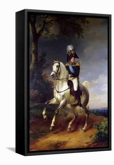 Equestrian Portrait of Emperor Alexander I, (1777-182), 1837-Franz Kruguer-Framed Premier Image Canvas