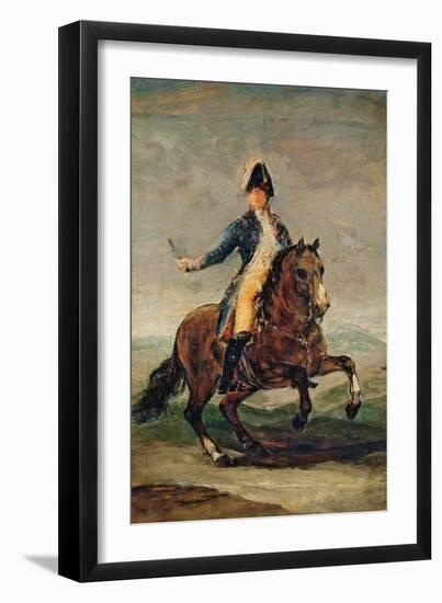 Equestrian Portrait of Ferdinand VII (1784-1833) King of Spain-Francisco de Goya-Framed Giclee Print