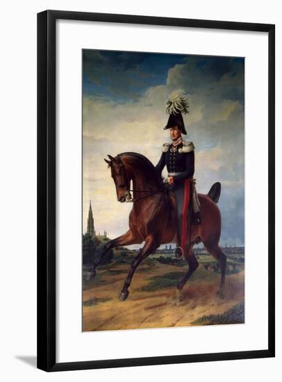 Equestrian Portrait of Frederick William III of Prussia, (1797-184), 1831-Franz Kruguer-Framed Giclee Print