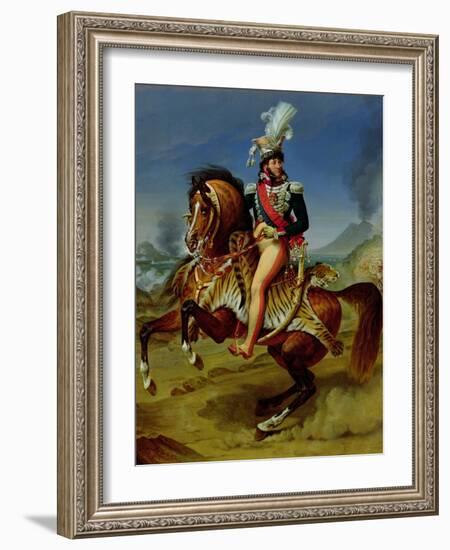 Equestrian Portrait of Joachim Murat (1767-1815) 1812-Antoine-Jean Gros-Framed Giclee Print