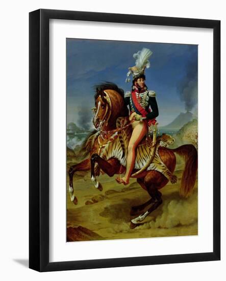 Equestrian Portrait of Joachim Murat (1767-1815) 1812-Antoine-Jean Gros-Framed Giclee Print