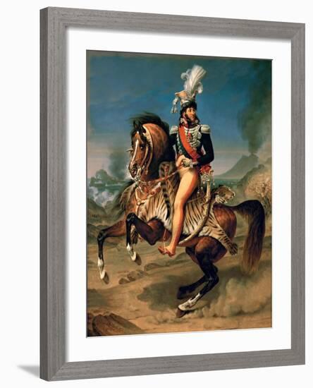 Equestrian Portrait of Joachim Murat (1767-181)-Antoine-Jean Gros-Framed Giclee Print