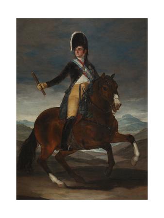 Equestrian Portrait Of King Ferdinand Vii Of Spain Giclee Print Francisco De Goya Art Com