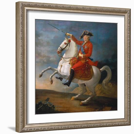 Equestrian Portrait of Louis XVI 1791-Jean-baptiste Francois Carteaux-Framed Giclee Print