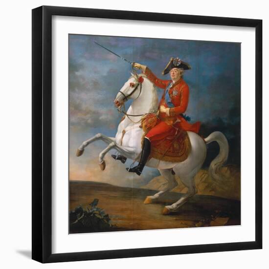 Equestrian Portrait of Louis XVI 1791-Jean-baptiste Francois Carteaux-Framed Giclee Print