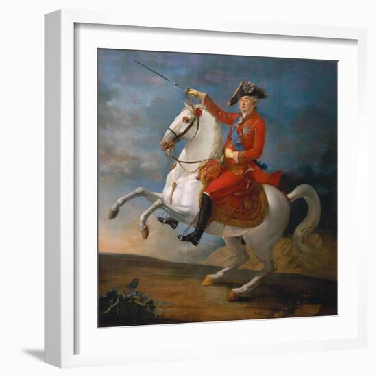 Equestrian Portrait of Louis XVI 1791-Jean-baptiste Francois Carteaux-Framed Giclee Print