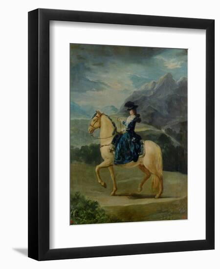 Equestrian Portrait of Maria Teresa De Vallabriga-Suzanne Valadon-Framed Giclee Print
