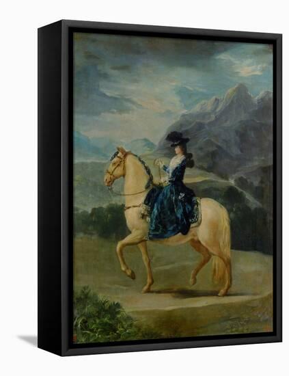 Equestrian Portrait of Maria Teresa De Vallabriga-Suzanne Valadon-Framed Premier Image Canvas