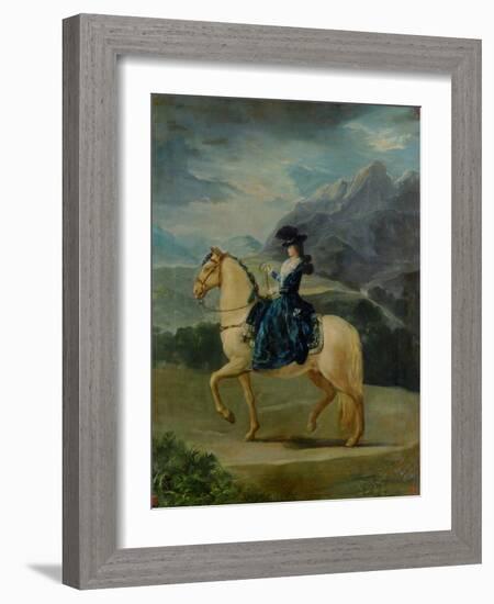 Equestrian Portrait of Maria Teresa De Vallabriga-Suzanne Valadon-Framed Giclee Print