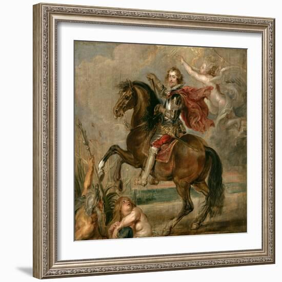 Equestrian Portrait of the Duke of Buckingham-Peter Paul Rubens-Framed Giclee Print