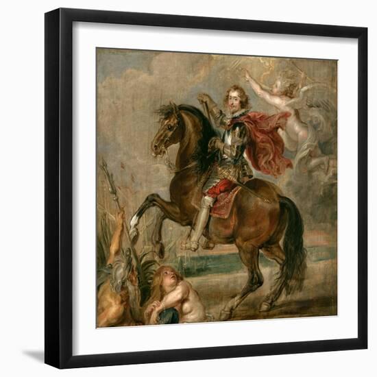 Equestrian Portrait of the Duke of Buckingham-Peter Paul Rubens-Framed Giclee Print