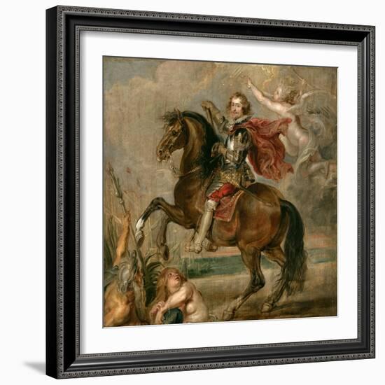 Equestrian Portrait of the Duke of Buckingham-Peter Paul Rubens-Framed Giclee Print