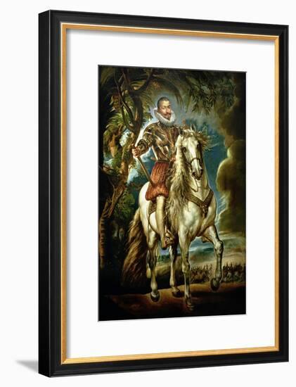 Equestrian Portrait of the Duke of Lerma (1553-1625) 1603-Peter Paul Rubens-Framed Giclee Print