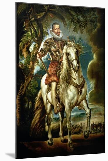 Equestrian Portrait of the Duke of Lerma (1553-1625) 1603-Peter Paul Rubens-Mounted Giclee Print