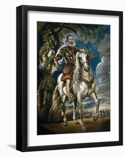 Equestrian Portrait of the Duke of Lerma, 1603-Peter Paul Rubens-Framed Giclee Print