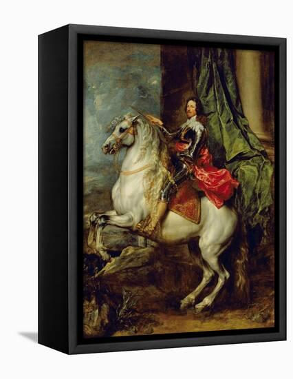 Equestrian Portrait of Thomas Francis of Carignan, Duke of Savoy, 1634-Sir Anthony Van Dyck-Framed Premier Image Canvas