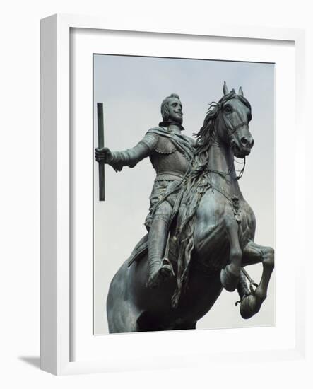 Equestrian Statue from the Monument to Philip IV-Pietro Tacca-Framed Giclee Print