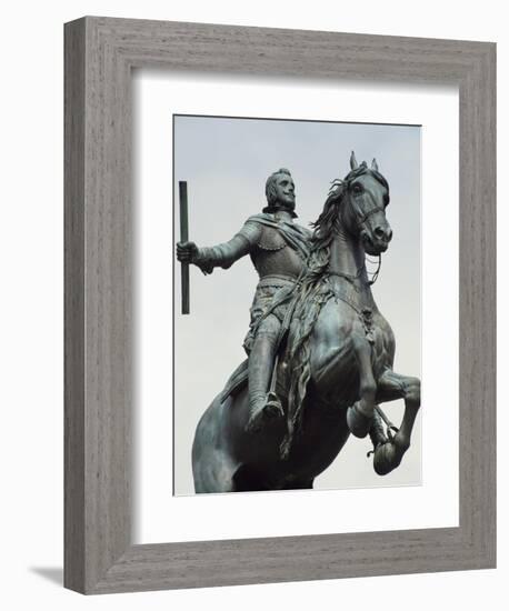 Equestrian Statue from the Monument to Philip IV-Pietro Tacca-Framed Giclee Print