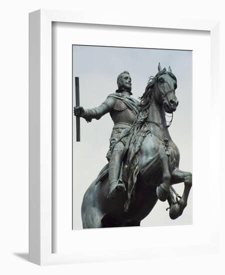 Equestrian Statue from the Monument to Philip IV-Pietro Tacca-Framed Giclee Print