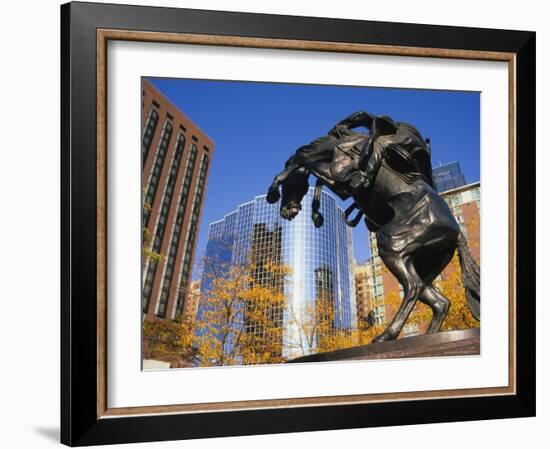 Equestrian Statue, Kansas City, Missouri, USA-Michael Snell-Framed Photographic Print