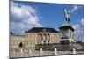 Equestrian Statue of Frederick V, Amalienborg Palace in Background-null-Mounted Giclee Print
