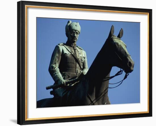 Equestrian Statue of General Mannerheim, Helsinki, Finland, Scandinavia-Ken Gillham-Framed Photographic Print