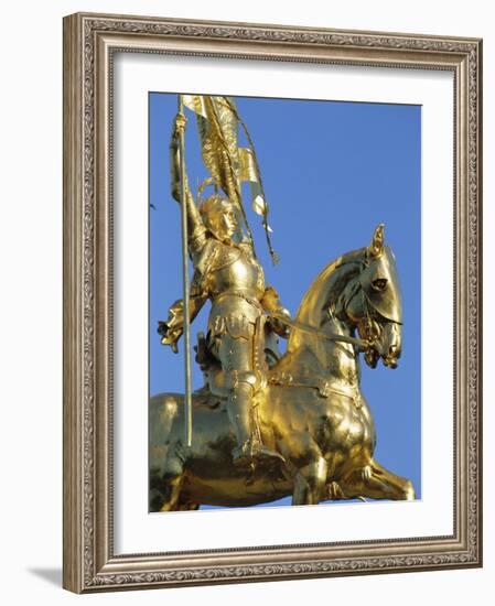 Equestrian Statue of Joan of Arc, French Quarter, New Orleans, Louisiana, USA-J P De Manne-Framed Photographic Print