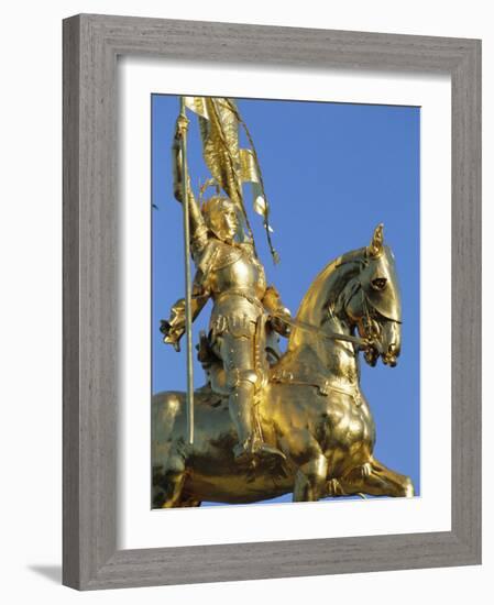 Equestrian Statue of Joan of Arc, French Quarter, New Orleans, Louisiana, USA-J P De Manne-Framed Photographic Print