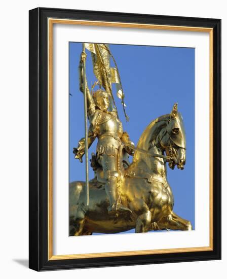 Equestrian Statue of Joan of Arc, French Quarter, New Orleans, Louisiana, USA-J P De Manne-Framed Photographic Print