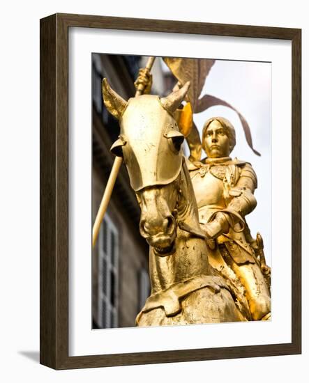 Equestrian Statue of Joan of Arc in the Square Pyramids, Paris, France-Philippe Hugonnard-Framed Photographic Print