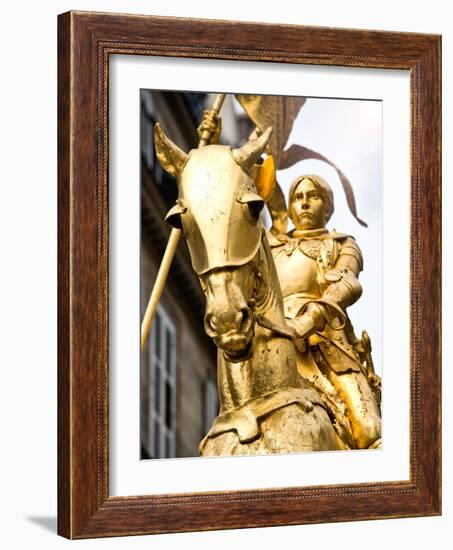 Equestrian Statue of Joan of Arc in the Square Pyramids, Paris, France-Philippe Hugonnard-Framed Photographic Print