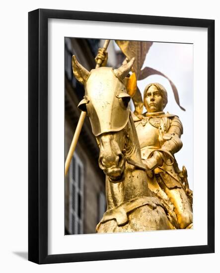 Equestrian Statue of Joan of Arc in the Square Pyramids, Paris, France-Philippe Hugonnard-Framed Photographic Print