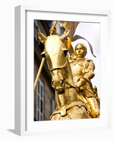 Equestrian Statue of Joan of Arc in the Square Pyramids, Paris, France-Philippe Hugonnard-Framed Photographic Print