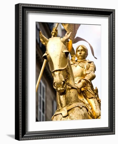 Equestrian Statue of Joan of Arc in the Square Pyramids, Paris, France-Philippe Hugonnard-Framed Photographic Print