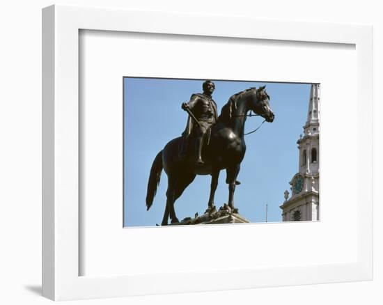 Equestrian Statue of King George IV, 19th century-Francis Legatt Chantrey-Framed Photographic Print