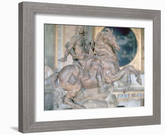 Equestrian Statue of King Louis XIV, 1670-Gian Lorenzo Bernini-Framed Photographic Print