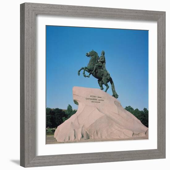 Equestrian Statue of Peter I the Great, 1782-Etienne-Maurice Falconet-Framed Giclee Print