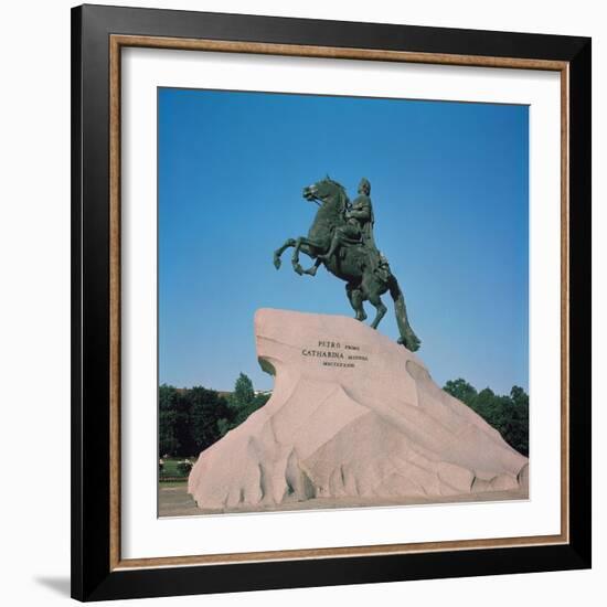 Equestrian Statue of Peter I the Great, 1782-Etienne-Maurice Falconet-Framed Giclee Print