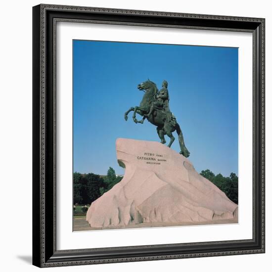 Equestrian Statue of Peter I the Great, 1782-Etienne-Maurice Falconet-Framed Giclee Print