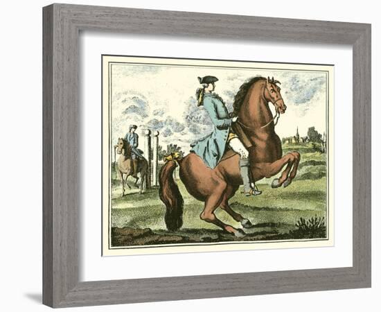 Equestrian Training III-Denis Diderot-Framed Art Print