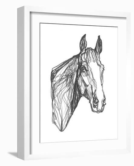 Equine Contour I-Emma Scarvey-Framed Art Print