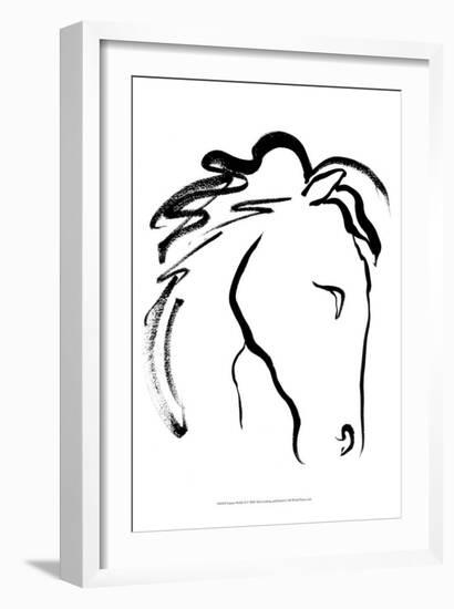 Equine Profile II-Alicia Ludwig-Framed Art Print