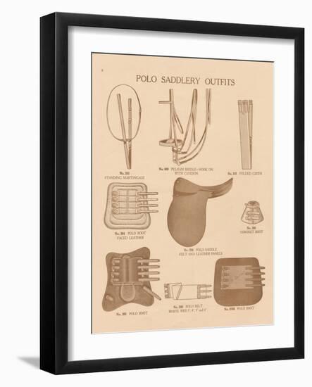 Equine Riding Gear II v2-Wild Apple Portfolio-Framed Art Print