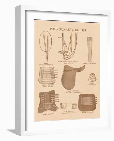 Equine Riding Gear II v2-Wild Apple Portfolio-Framed Art Print