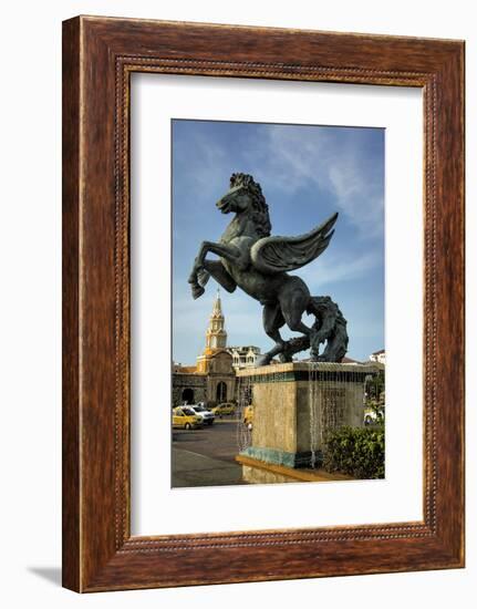Equine Sculptures Link Getsemani with El Centro, Cartagena, Colombia-Jerry Ginsberg-Framed Photographic Print
