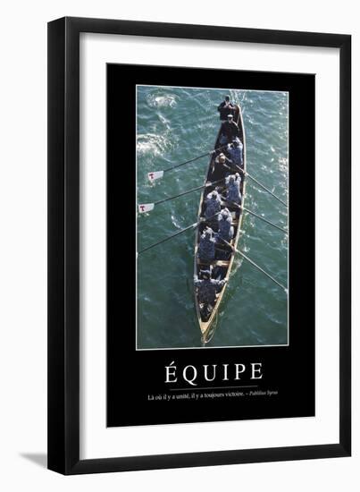 Équipe: Citation Et Affiche D'Inspiration Et Motivation-null-Framed Photographic Print