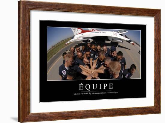 Équipe: Citation Et Affiche D'Inspiration Et Motivation-null-Framed Photographic Print